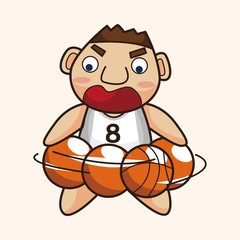 basketball player elements vector,eps