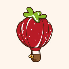 style hot air ballon theme elements vector,eps