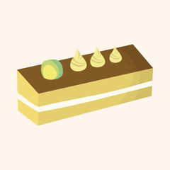 decorating cake elements vector,eps