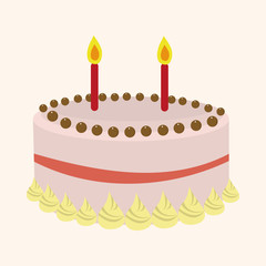 decorating cake elements vector,eps