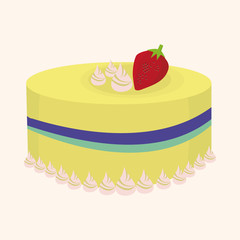 decorating cake elements vector,eps