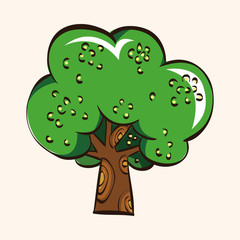 tree theme elements vector,eps
