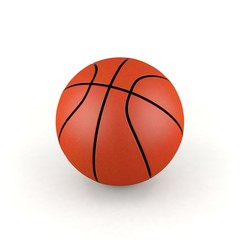 Fototapeta premium Basketball ball isolated on white background