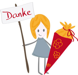 Danke zur Einschulung, Vektor