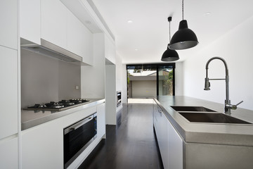 modern gourmet kitchen interior