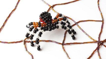 Spider made of beads