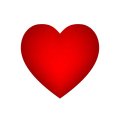 Vector red heart
