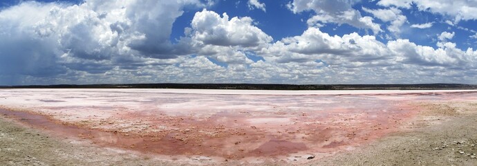 Pink Lake near Cervantes, Western Australia