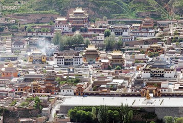 Obraz premium Tongren monastery, Longwu Monastery - Huangnan