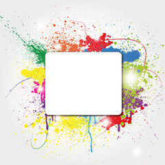 silver and coloured party background vector