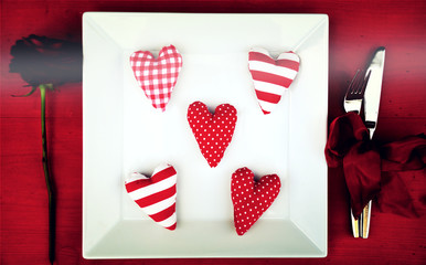Valentinstag - Herzen auf Teller
