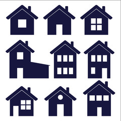 a set of house icons – vector illustration
