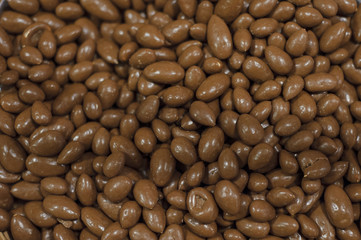 A background of milk chocolate sweets
