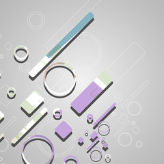 Colorful abstract circles background