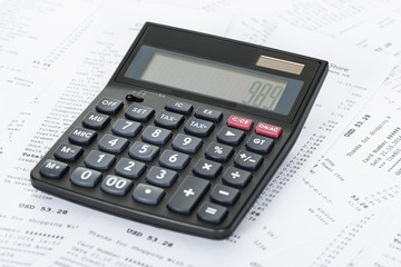 Calculator and Receipts With Costs