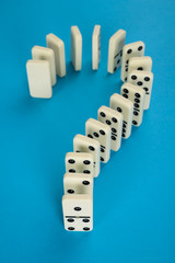 Question Mark Made From Domino