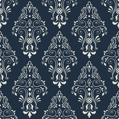 Seamless  pattern on a dark blue.