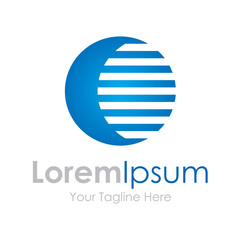 Blue Moon circle night element icons business logo