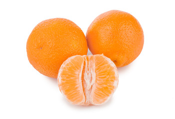 Ripe tangerine or mandarin fruit