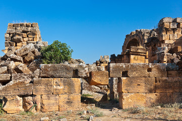 Old ruins at Pamukkale Turkey