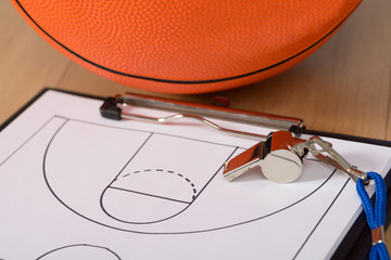 Whistle And Basketball Tactics On Paper