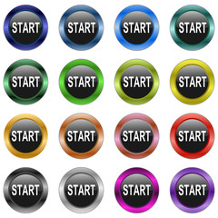 Start Button metallic  #150128-07