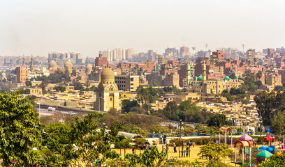 Obraz premium View of Cairo from Al-Azhar Park - Egypt