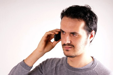 Man with mobile phone