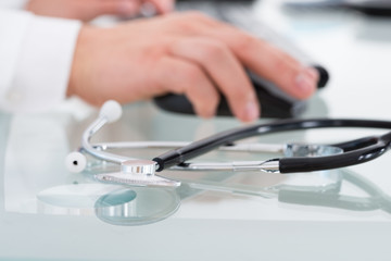 Stethoscope On Desk