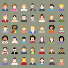 Obraz premium People Diversity Design Characters Avatar Vector Concept