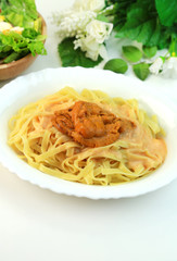 うにのパスタ