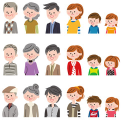 人物　いろいろ　アイコン