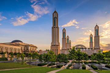 Islamic Architecture Mosque at Sunset