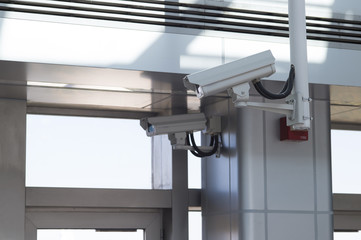Two surveillance cameras