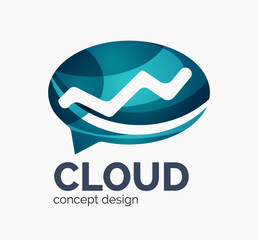 Modern cloud logo