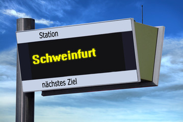 Anzeigetafel 6 - Schweinfurt