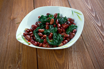 Spinach with Peanuts