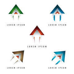 arrow shaped logo