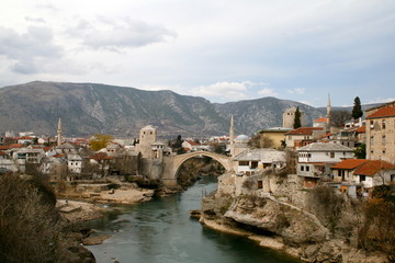 Fototapeta na wymiar Old Bridge - Mostar 3