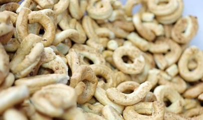 tarallini for sale on the market of southern Italy