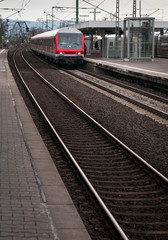 Fototapeta na wymiar Railway train Station