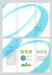 Abstract wave Vector Brochure Template.
