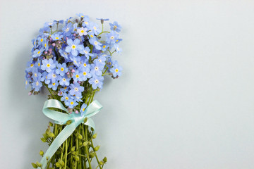 Bouquet of forget-me-not flowers