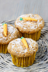 Muffins with carrot