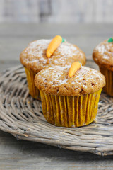 Muffins with carrot