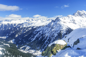 Fototapeta premium Winter im Montafon