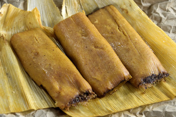 Tamale from food cart