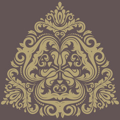 Damask  Pattern. Orient Background