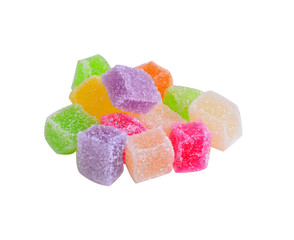 Jelly candy  with white background