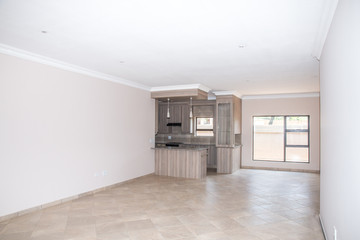 Fototapeta premium Living Room of Vacant House